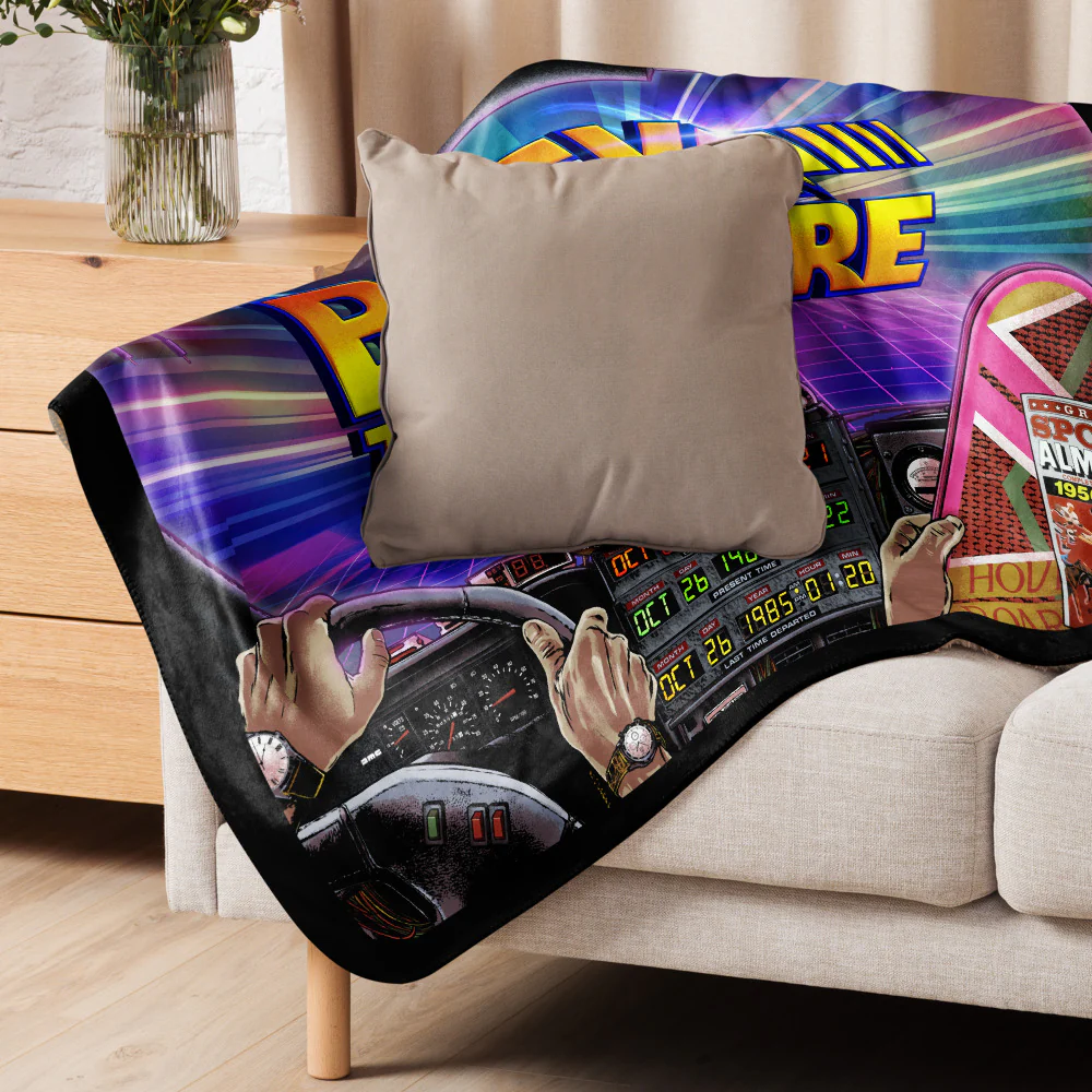 Back to the Future Dashboard Sherpa Blanket - Image 4