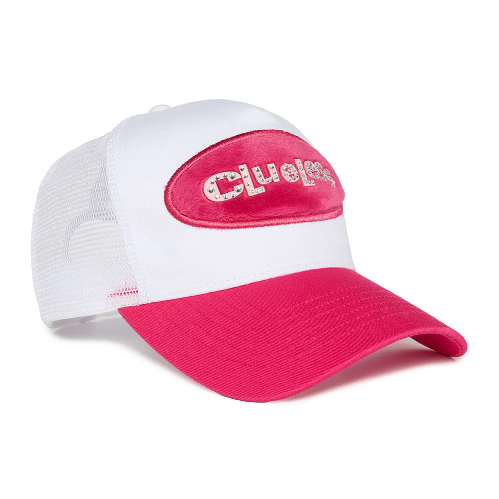 Clueless Jeweled Fuzzy Logo Trucker Hat by Samii Ryan - Image 7