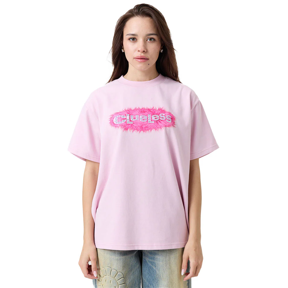 Clueless Logo Fuzzy Oversized T-Shirt by Samii Ryan - Image 4