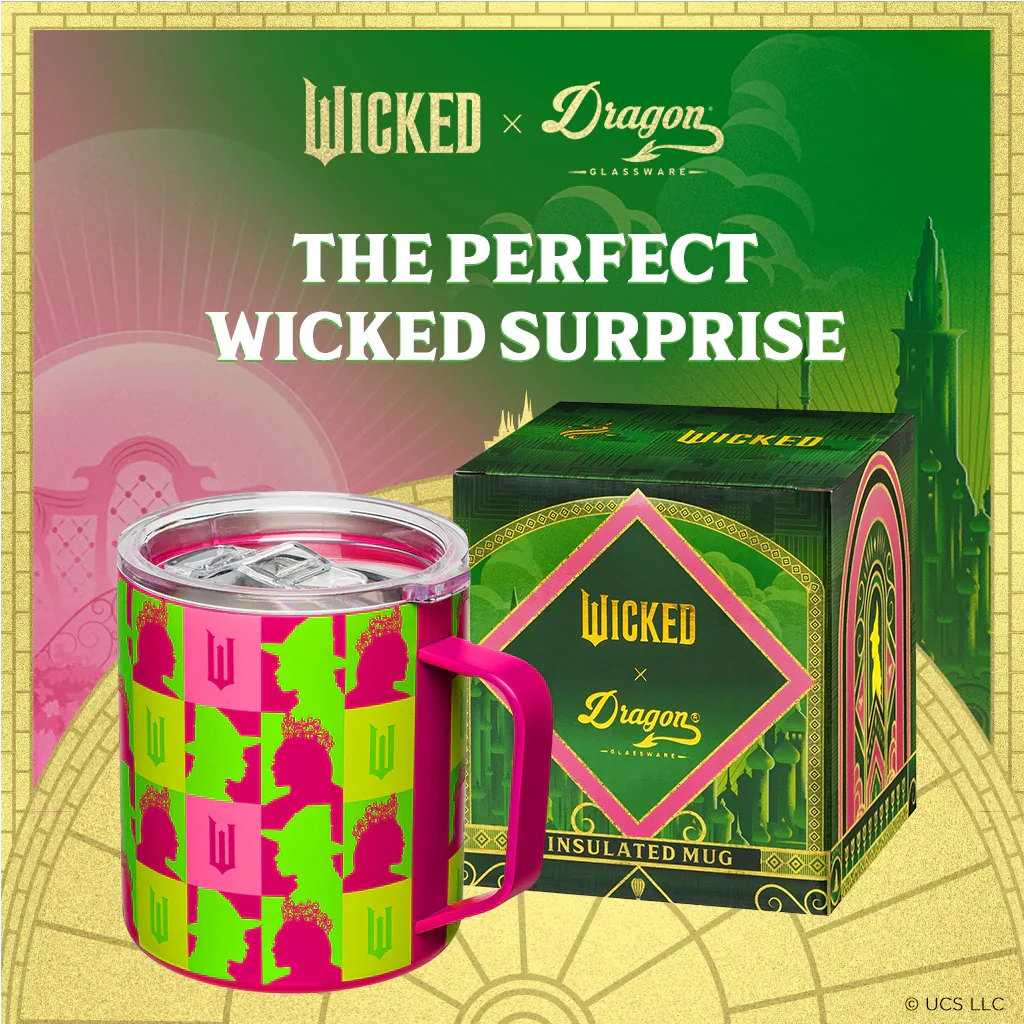 Dragon Glassware x Wicked 12 oz Stainless Steel Camp Mug - Pink - Image 2
