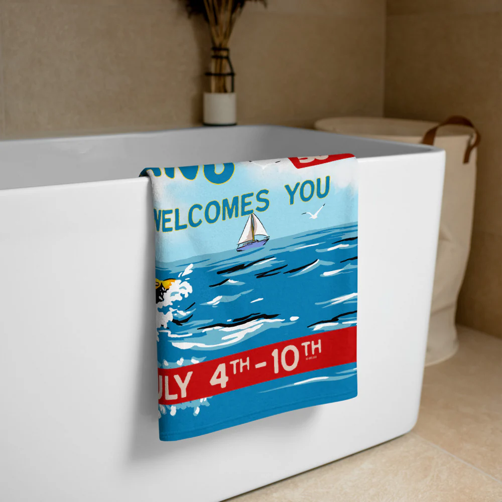 Jaws 50th Anniversary Amity Island Beach Towel - Image 2