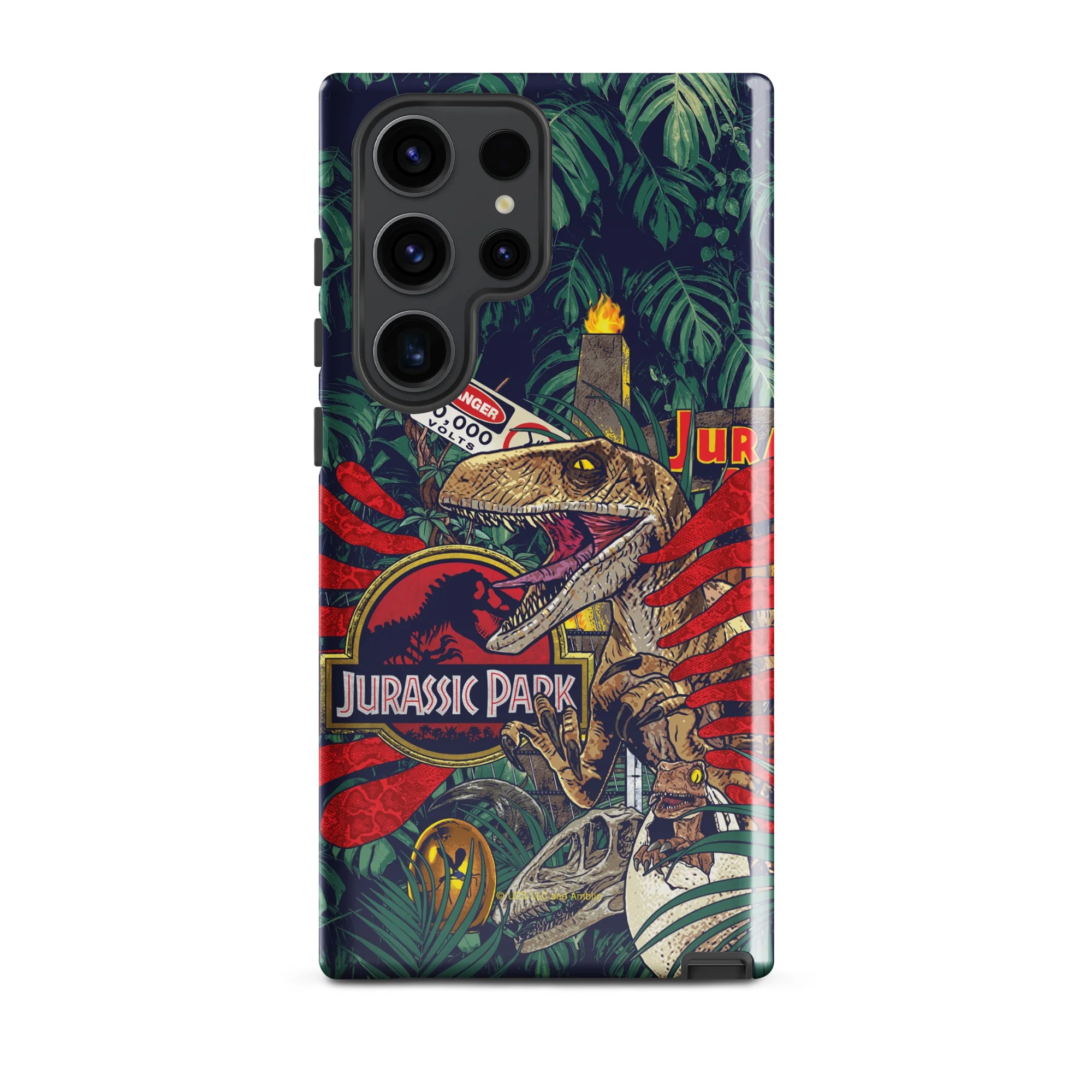 Jurassic Park Jungle Collage Samsung Tough Phone Case