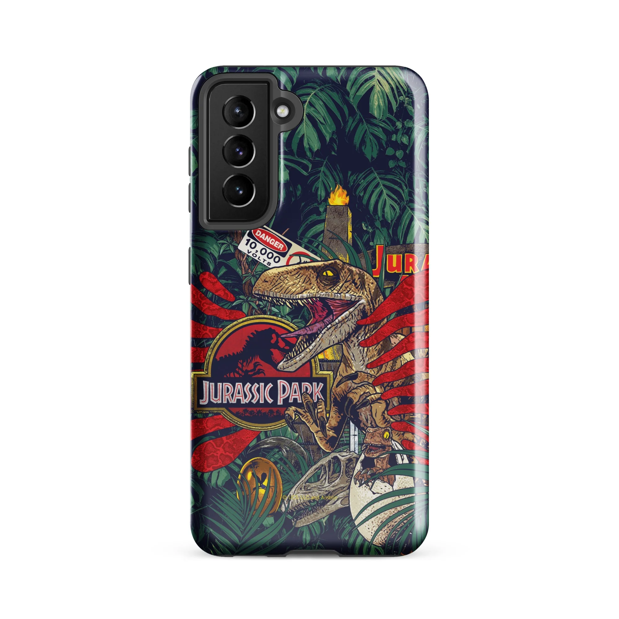 Jurassic Park Jungle Collage Samsung Tough Phone Case - Image 37