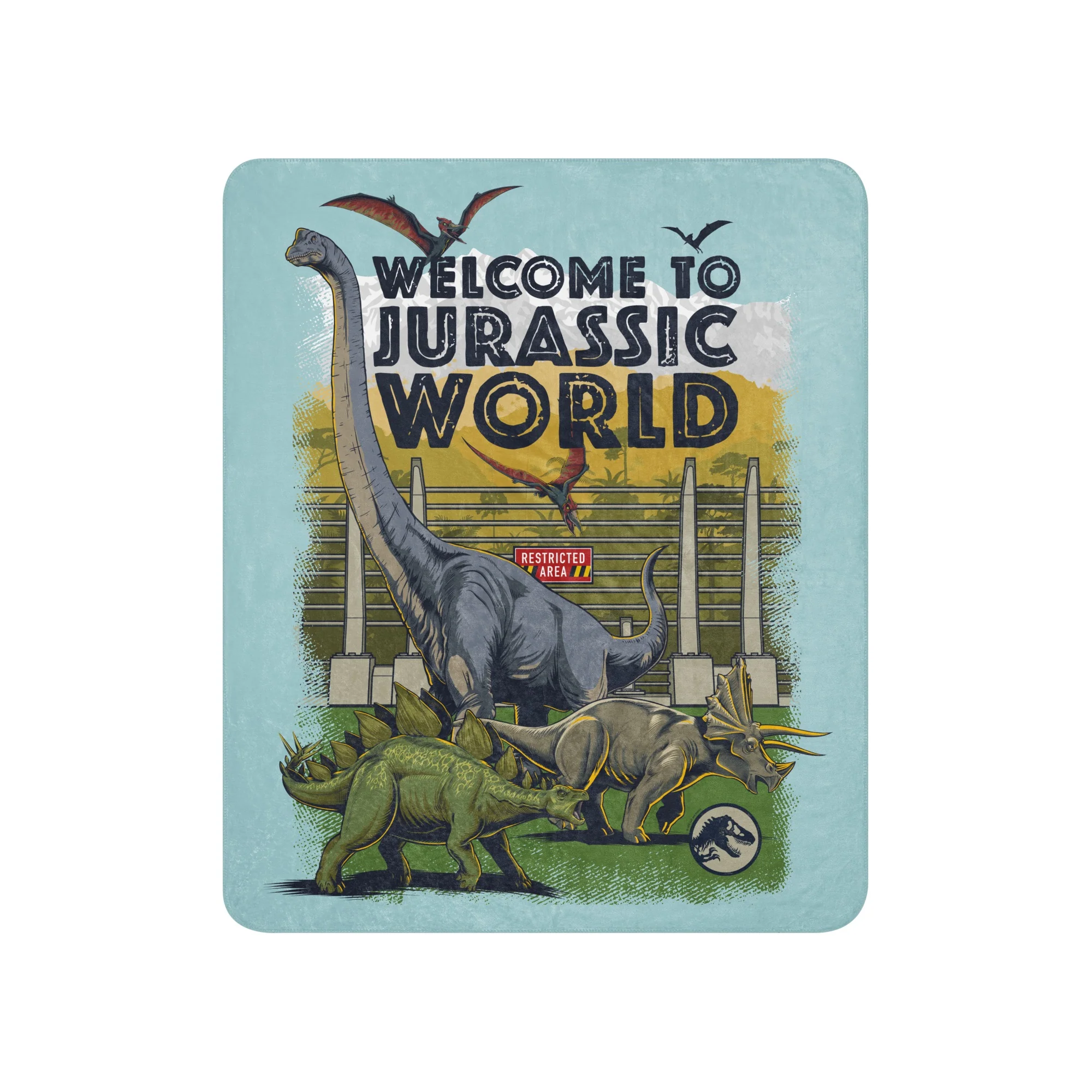 Jurassic World Welcome to Jurassic World Sherpa Blanket
