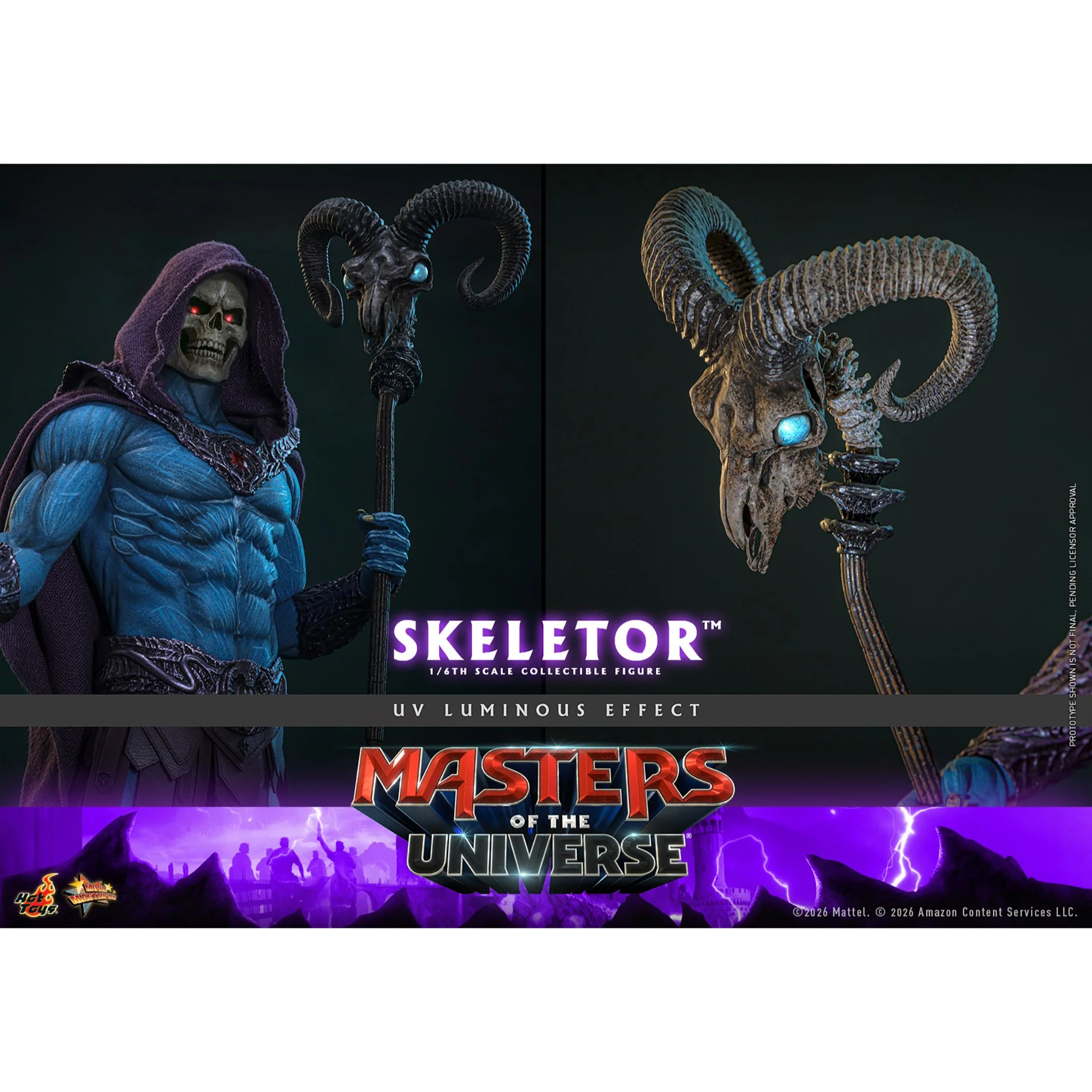 Masters of the Universe x Hot Toys Skeletor 1:6 Figure - Image 12