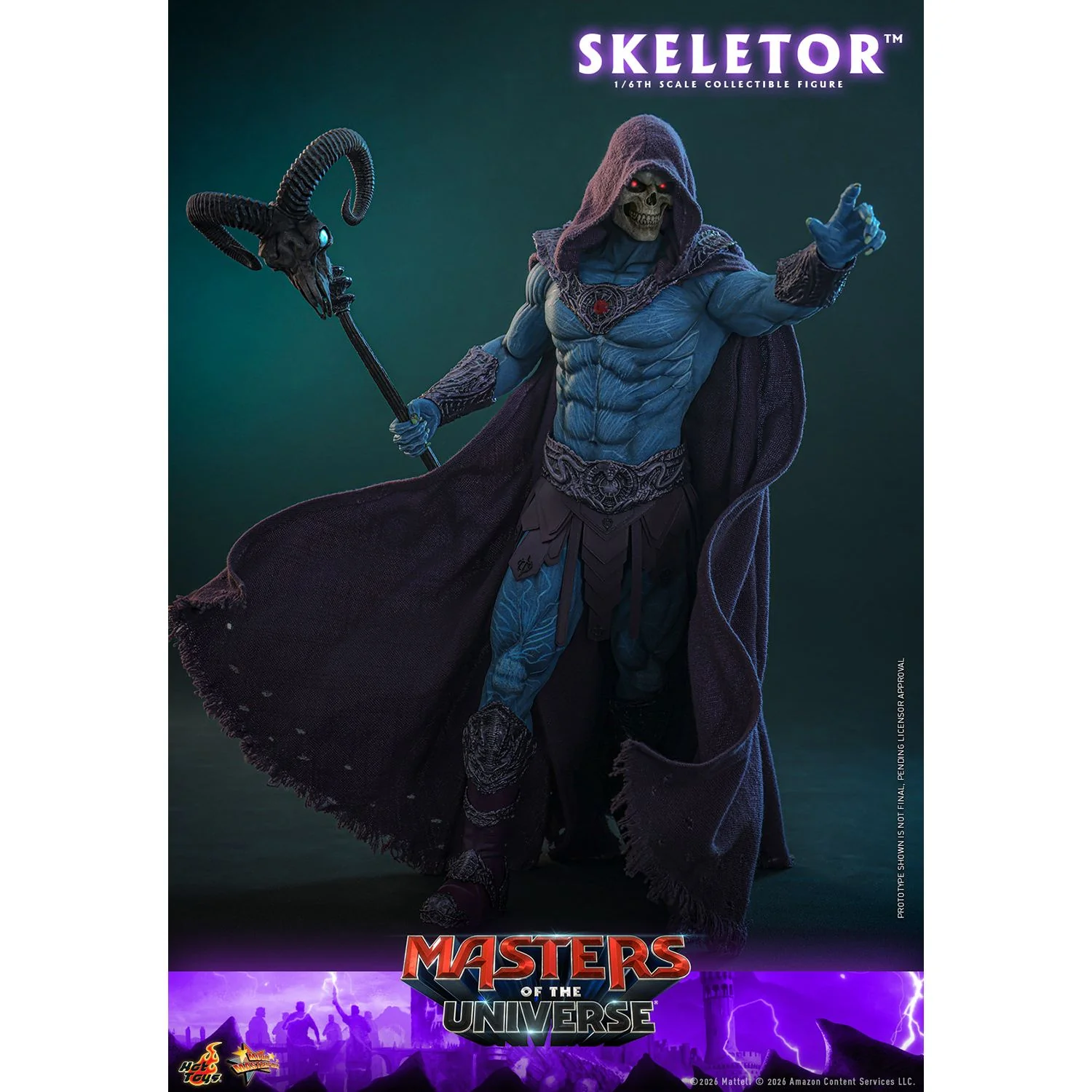 Masters of the Universe x Hot Toys Skeletor 1:6 Figure - Image 4