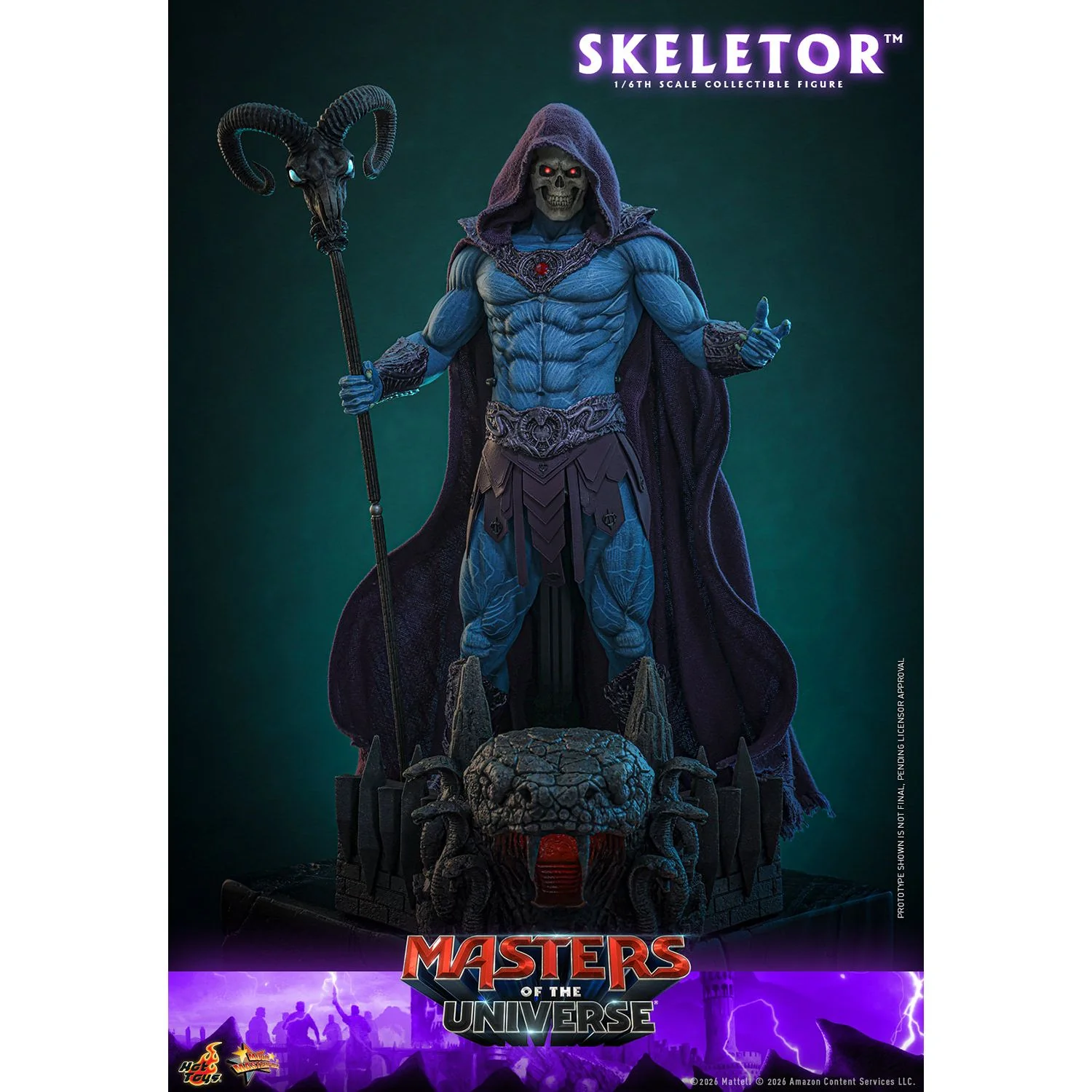 Masters of the Universe x Hot Toys Skeletor 1:6 Figure - Image 7