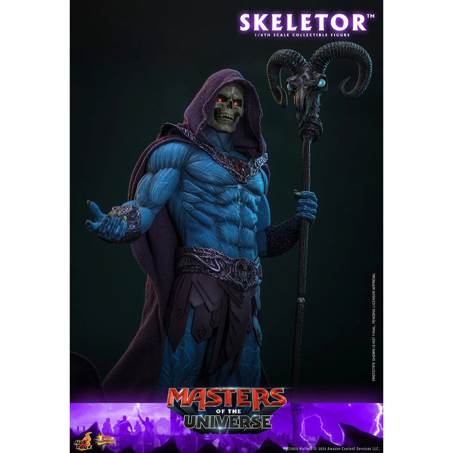 Masters of the Universe x Hot Toys Skeletor 1:6 Figure - Image 8