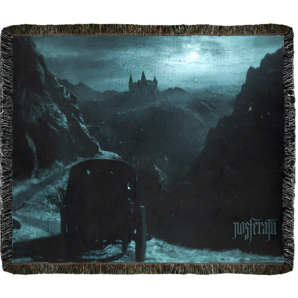 Nosferatu Castle Woven Blanket - Image 2