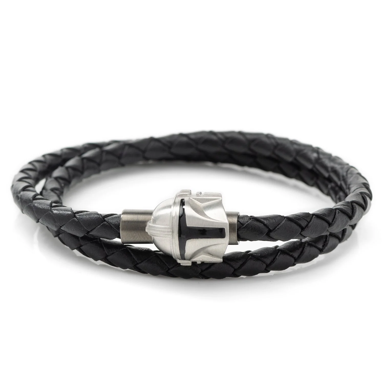 Star Wars Mandalorian Helmet Double Wrap Bracelet
