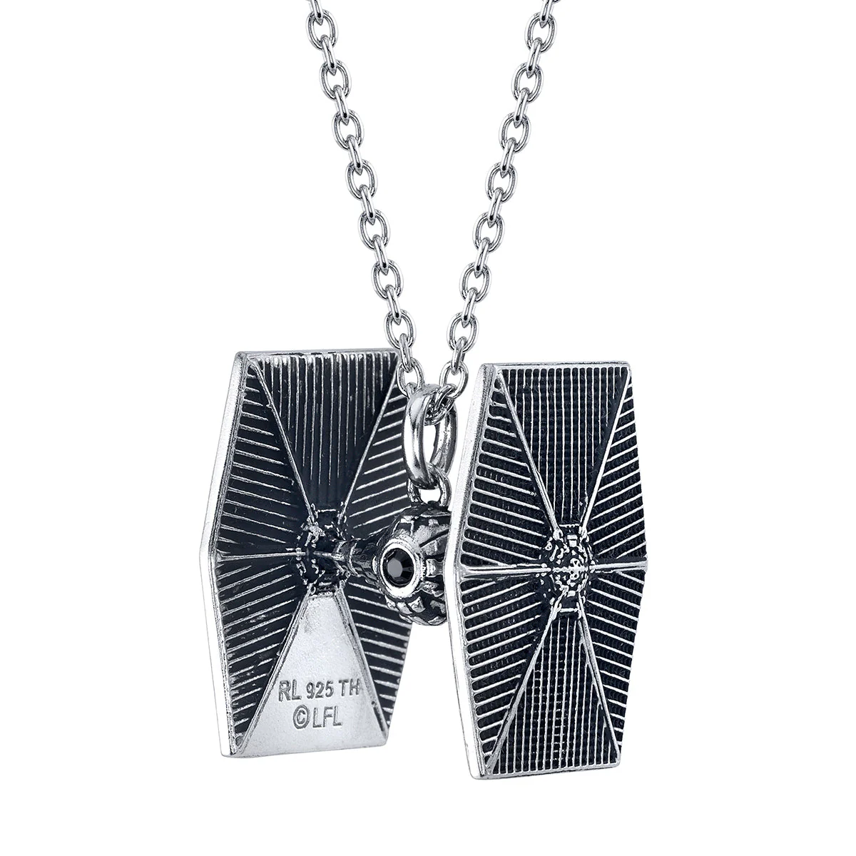 Star Wars x RockLove TIE Fighter Sterling Silver Necklace - Image 3