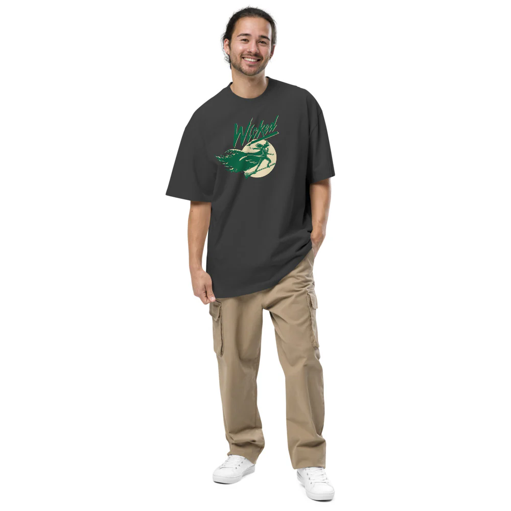 Wicked: For Good Have You Seen The Wicked Witch? Oversized Faded T-Shirt - Image 4