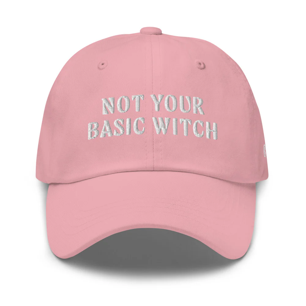 Wicked Not Your Basic Witch Embroidered Dad Hat