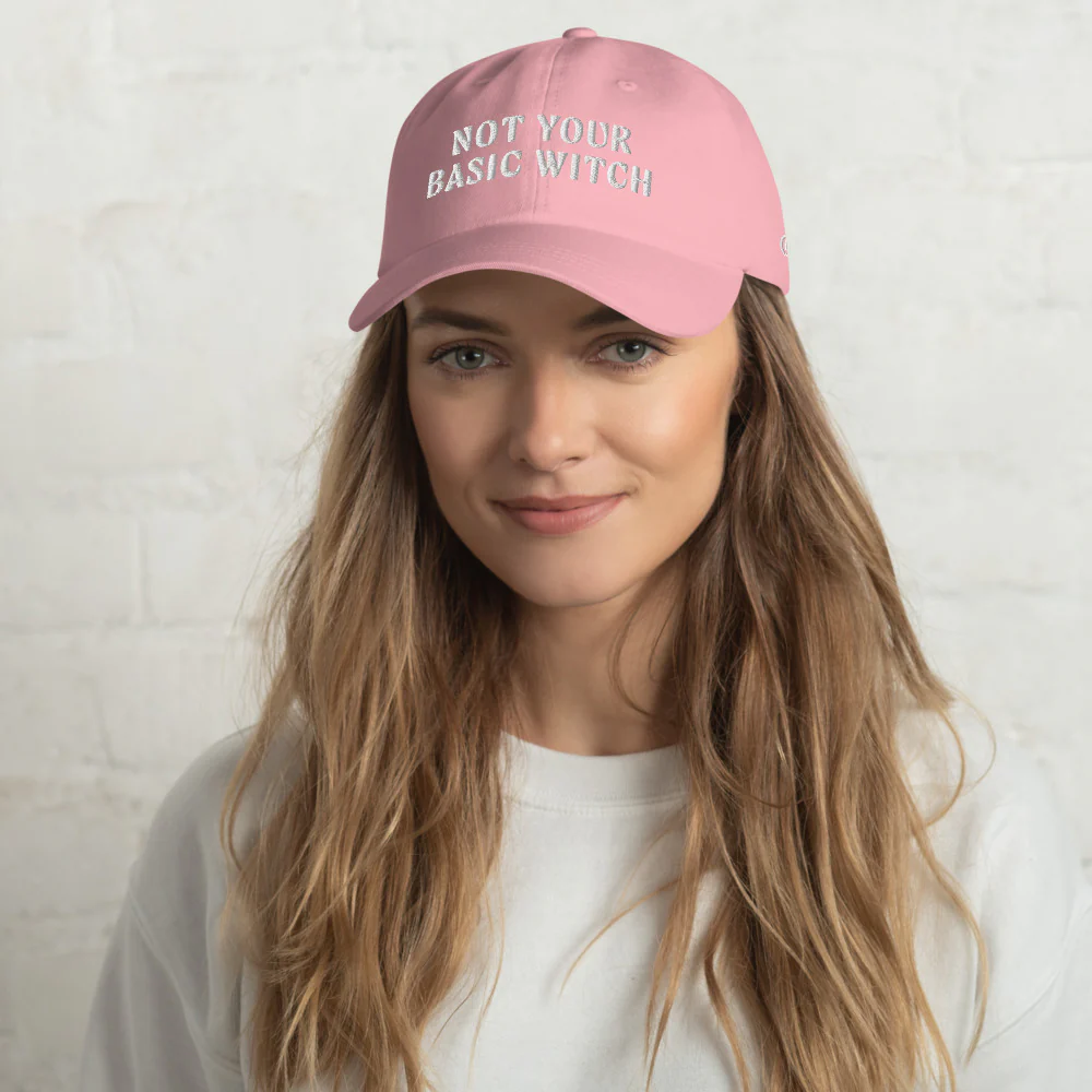 Wicked Not Your Basic Witch Embroidered Dad Hat - Image 2